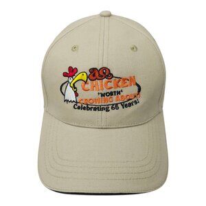 Chicken Worth Crowing About Embroidered Tuck Strap Cap Trucker Baseball Hat